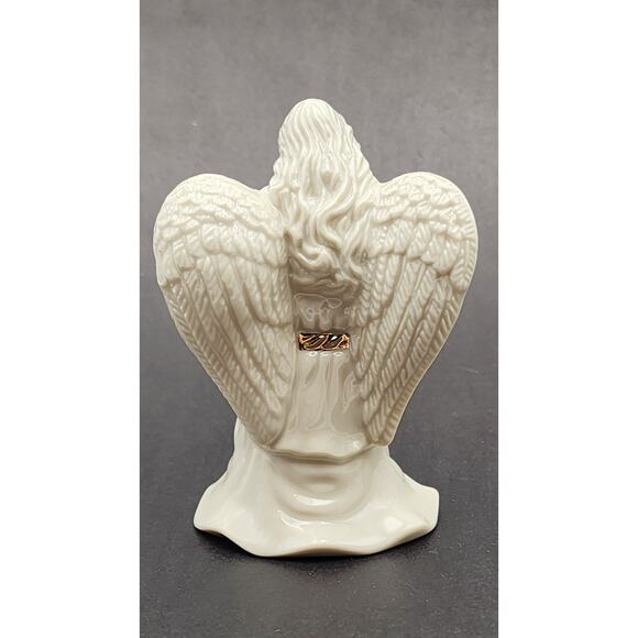 Lenox Porcelain Angels Set of 4 Musical & Praying Figurines White w/ Gold Accent - Picture 7 of 15